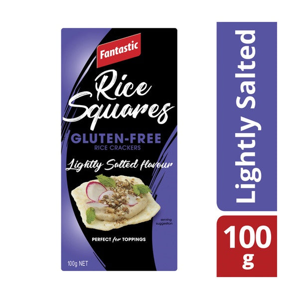 Fantastic Rice Square GF Lightly Salted 100g