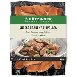 Gotzinger Cheese Kransky  Chipolatas 400g