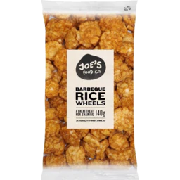 Joes Snacks Rice Wheels BBQ 140g