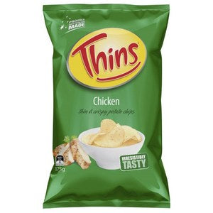 Smiths Thins Chips Chicken 175g *