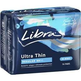 Libra Ultra Thin Regular No Wings 14pk