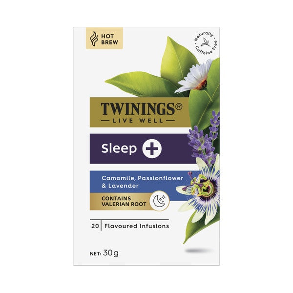 Twinings Live Well Sleep + Val Tea Bags 20 Pack