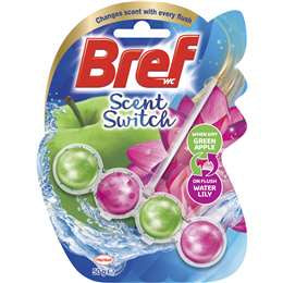 Bref Scent Switch Toilet Cleaner Apple & Water Lily 50g