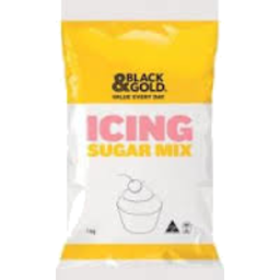 Black & Gold Icing Mixture 1kg