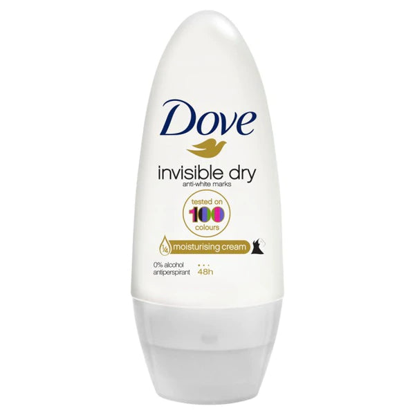 Dove Deodorant Moisturising Roll On Invisible Dry 50ml