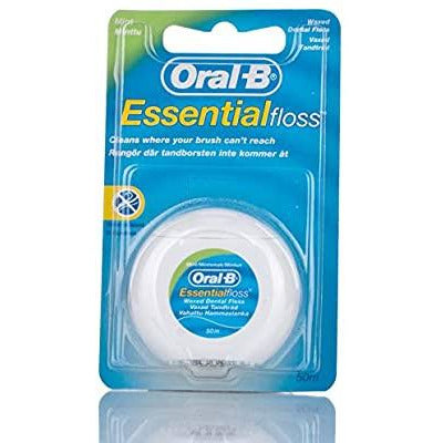 Oral B Dental Floss Waxed Mint 50m