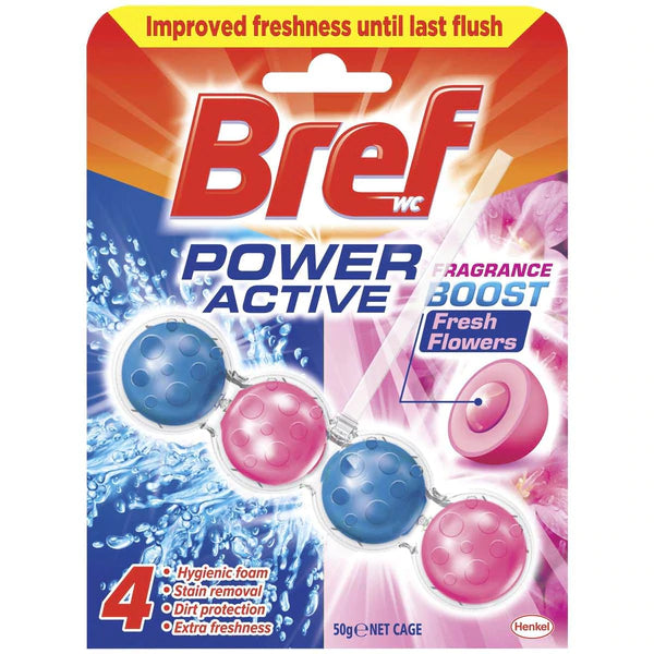 Bref Power Active Fresh Flowers Toilet Cleaner 50g