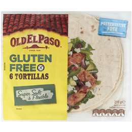 Old El Paso Tortillas GF 6pk 216g