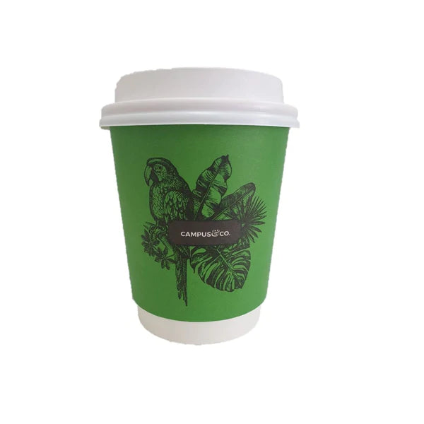 Campus & Co Coffee Cup Double Wall Abstract on Kraft 8oz/25 sleeve