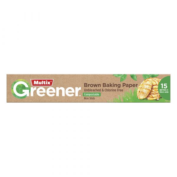 Multix Greener Brown Baking Paper 30cm x 15m