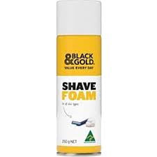 Black & Gold Shave Foam 250g