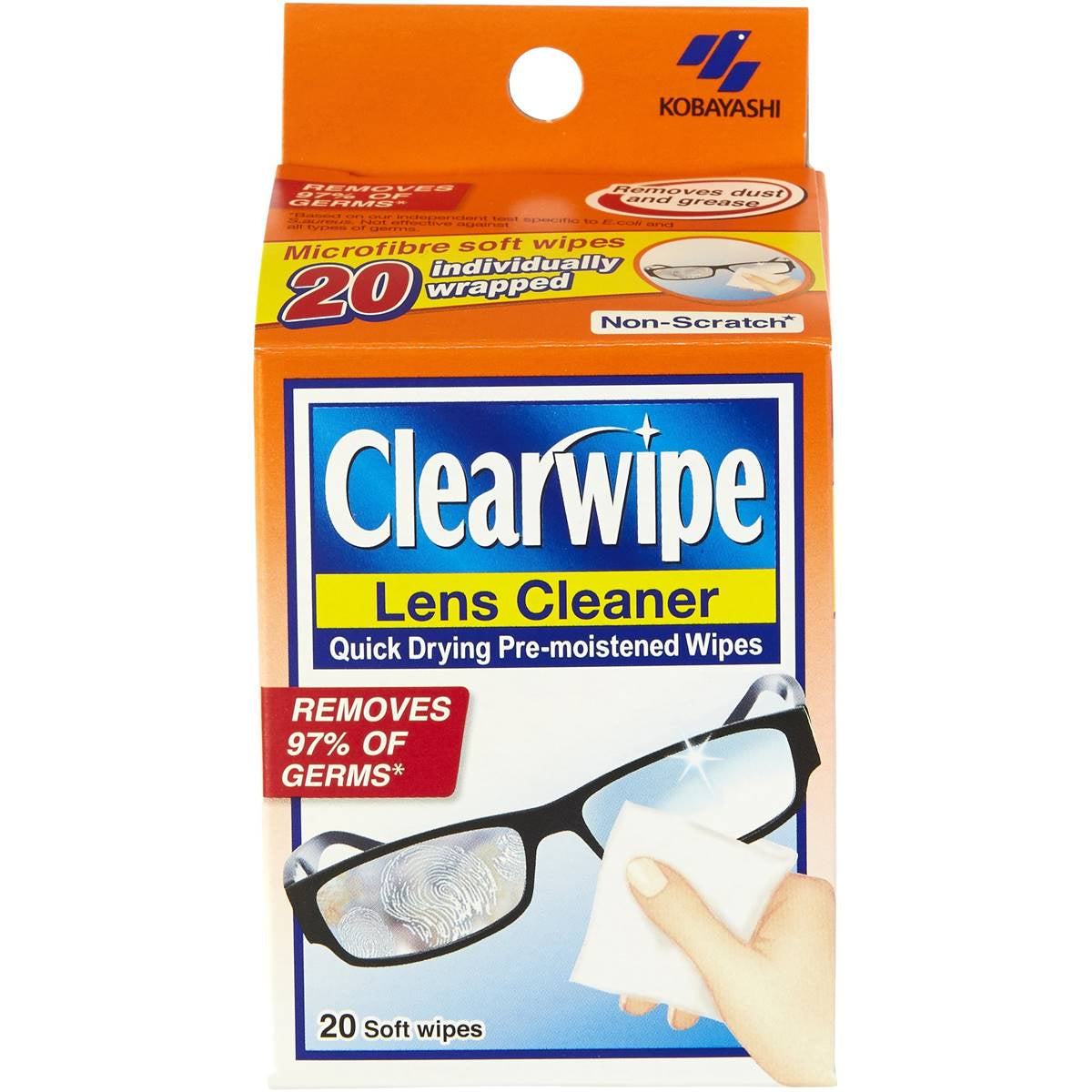 Clearwipe Lens Cleaner Anti-Fog 20pk