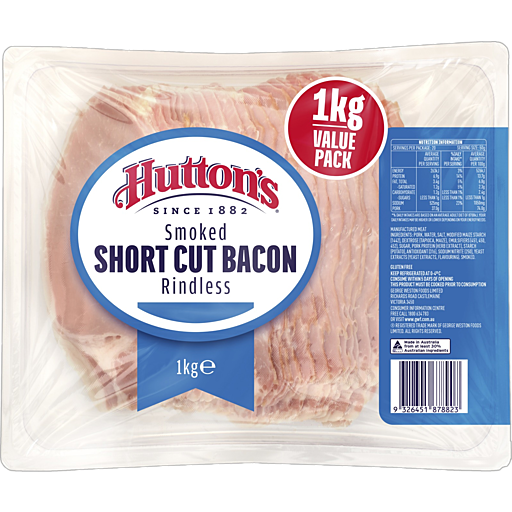 Huttons Short Cut Bacon 1kg