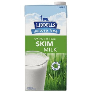 Liddells Lactose Free Skim Milk UHT 1L