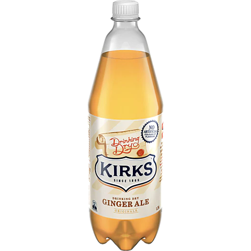 Kirks Soft Drink Dry Ginger Ale 1.25L