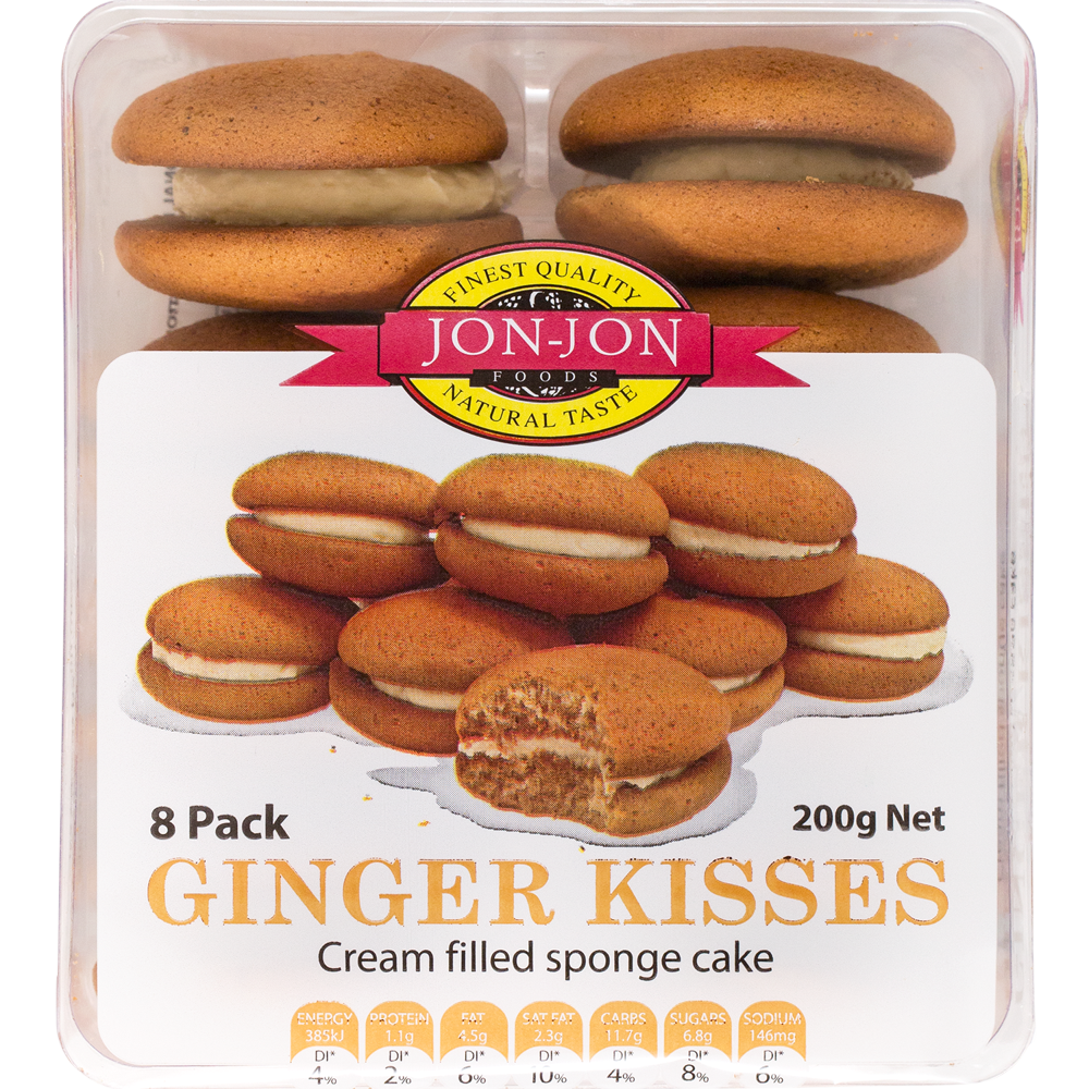 Jon Jon Ginger Kisses 200gm