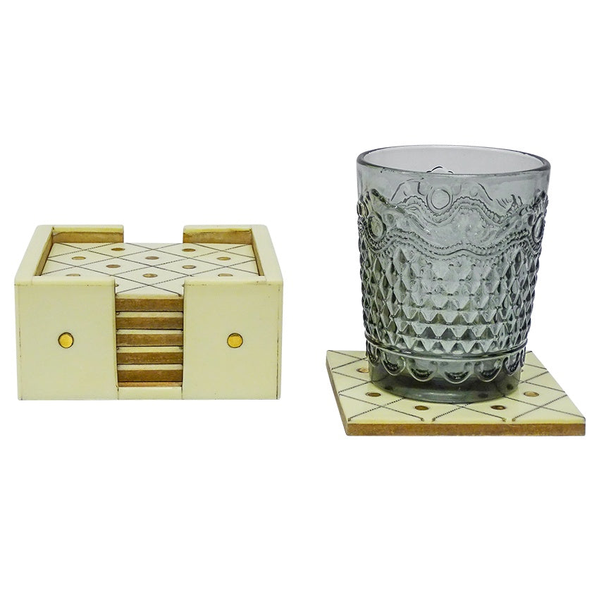 Bertram Resin & Brass Coaster Set of 6