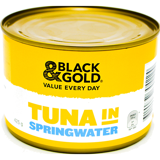 Black & Gold Tuna in Springwater 425g