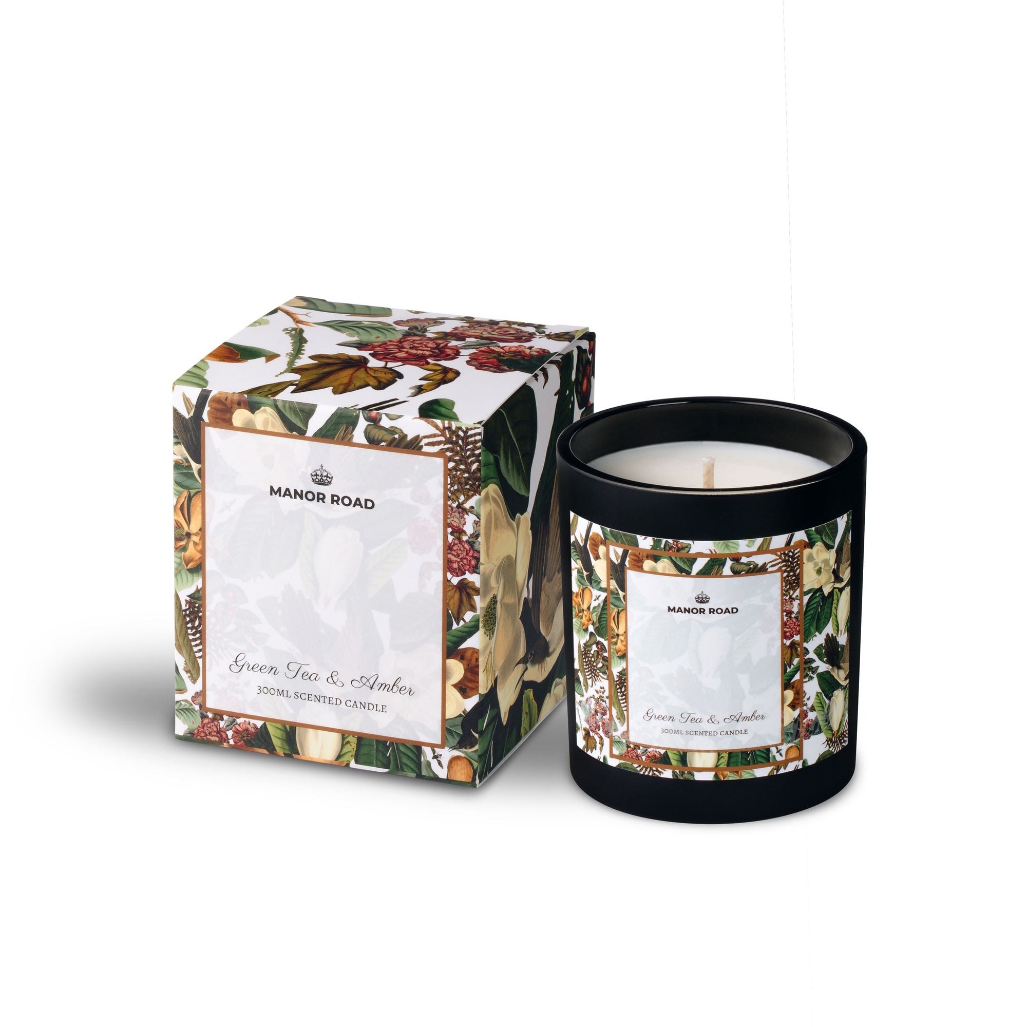 Manor Road Green Tea & Amber Candle