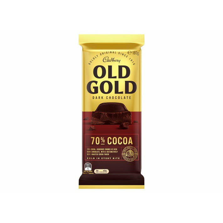 Cadbury Old Gold Chocolate 70% Cocoa 180g **