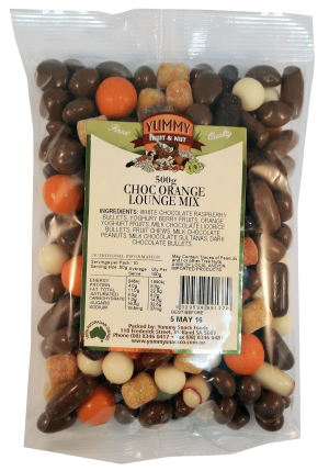 Yummy Choc Orange Lounge Mix 500g