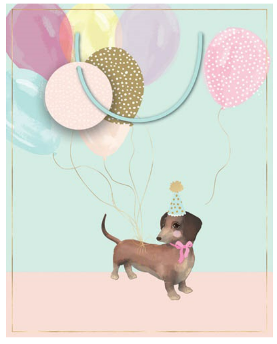 Gift Bag Dog Balloon Large