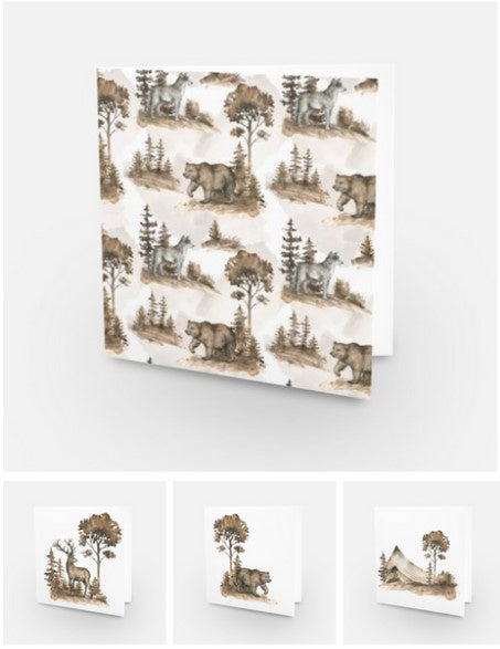 B&Y In the Woods Gift Card Set of 4