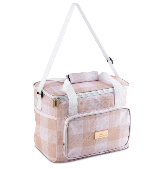 Manor Road Cooler Bag Linen Gingham