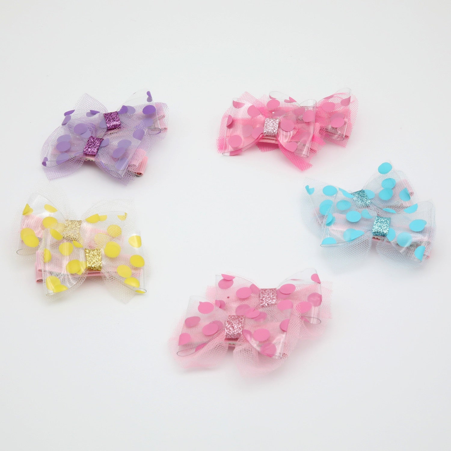 Girl's Hair Clips - Pair / Dotz