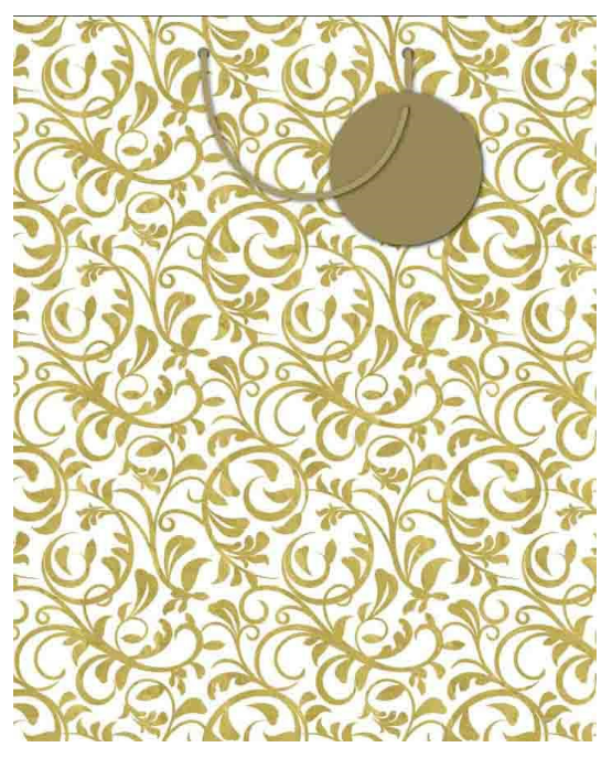 Gift Bag Gold Brocade Large