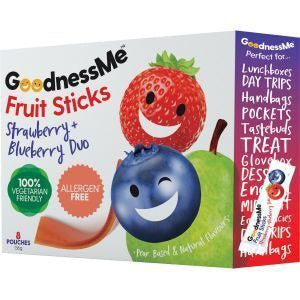 Goodness Me Fruit Sticks Raspberry & Blueberry 120g