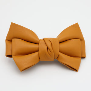 Hair Clip - Medium / Leather Bow