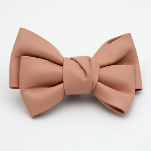 Hair Clip - Medium / Leather Bow