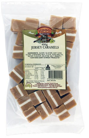 Yummy Jersey Caramels 250g