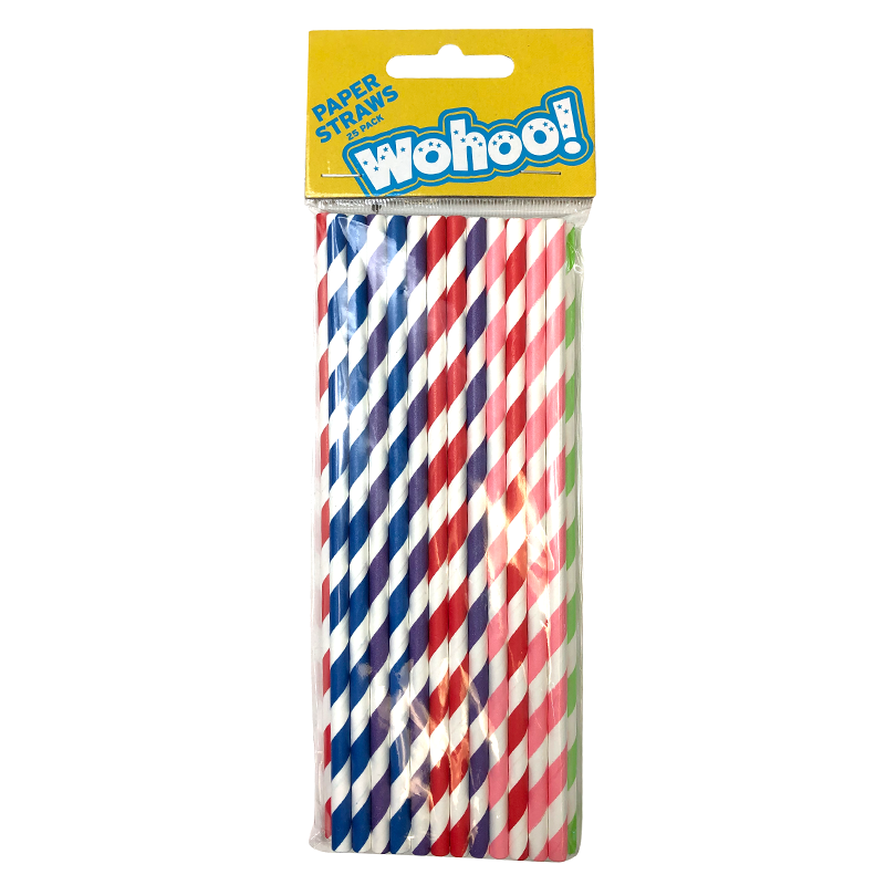 Disposable Paper Straws 25pk