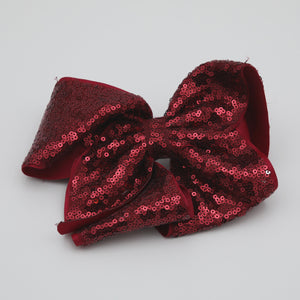 Girl's Hair Clip - Large / Sequin Bowknot