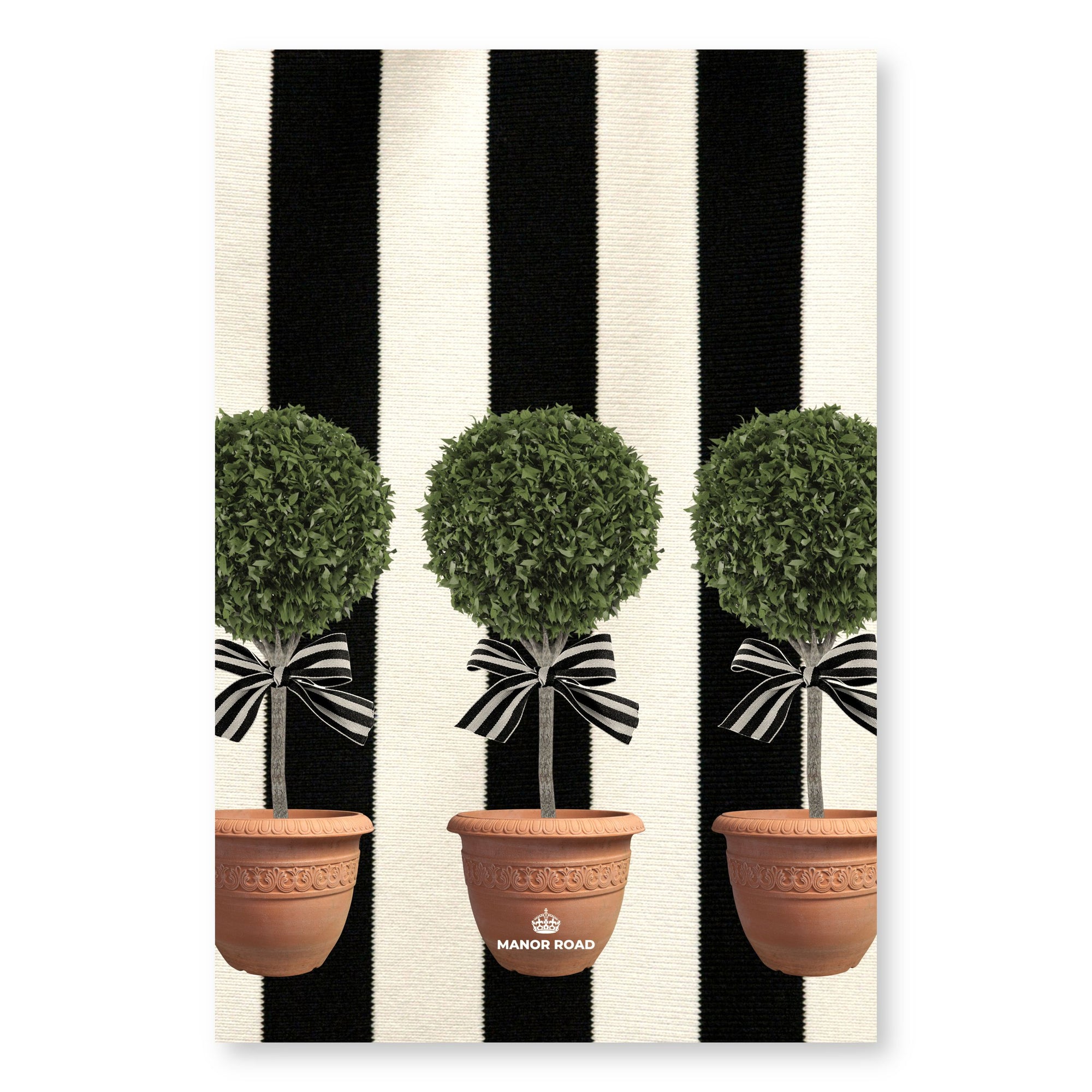 Manor Road Gift Boxed Tea Towel Topiary