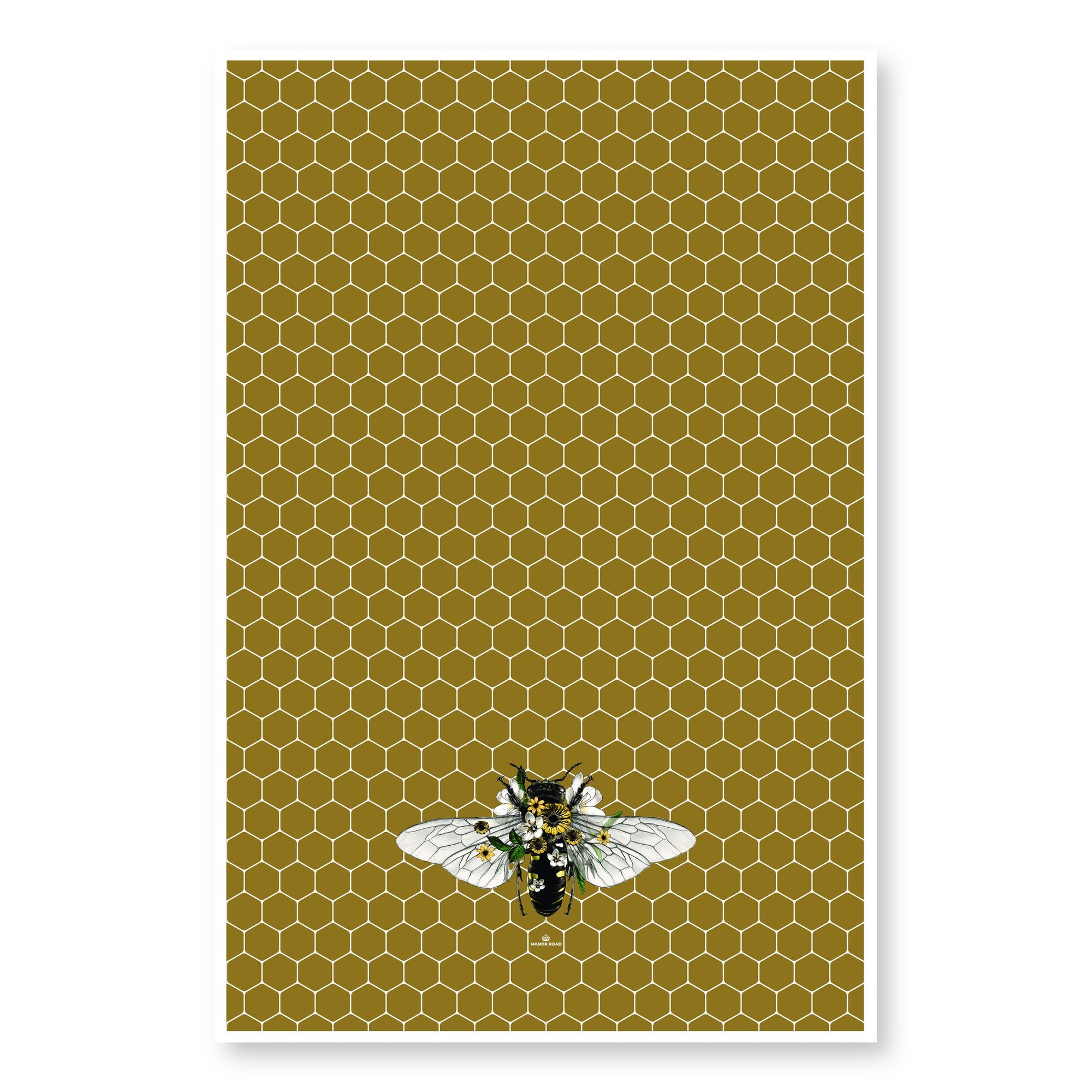 Manor Road Gift Boxed Tea Towel Honeycomb