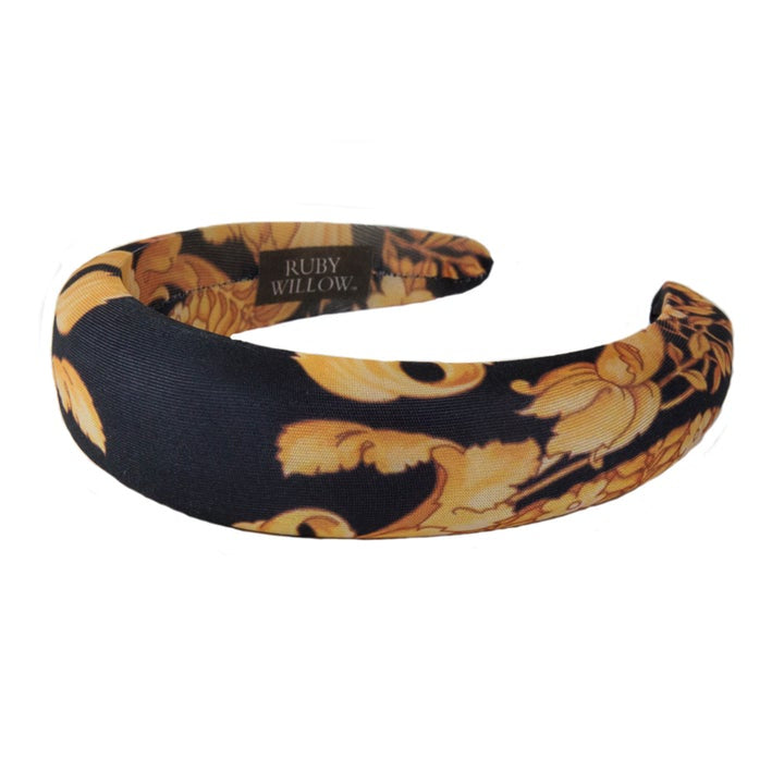 RW Gold/Black Baroque Headband