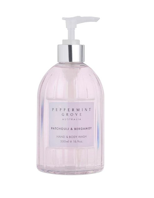 Peppermint Grove Hand & Body Wash 500ml - Patchouli & Bergamot