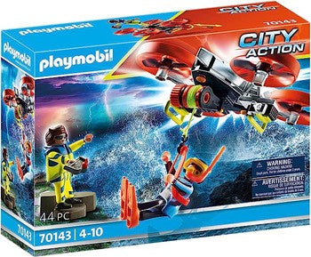 Playmobil Diver Rescue with Drone 70143 (RRP $35)