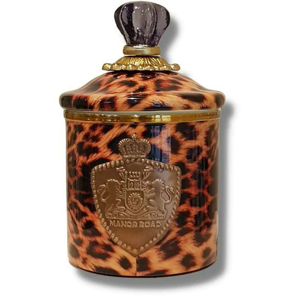 Manor Road Enamel Canister - Leopard