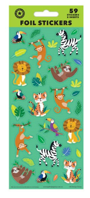 Safari Animals Sticker Sheet