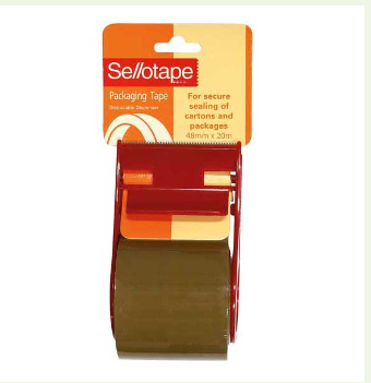 Sellotape Pack Tape with Dispenser 48mm x 20m