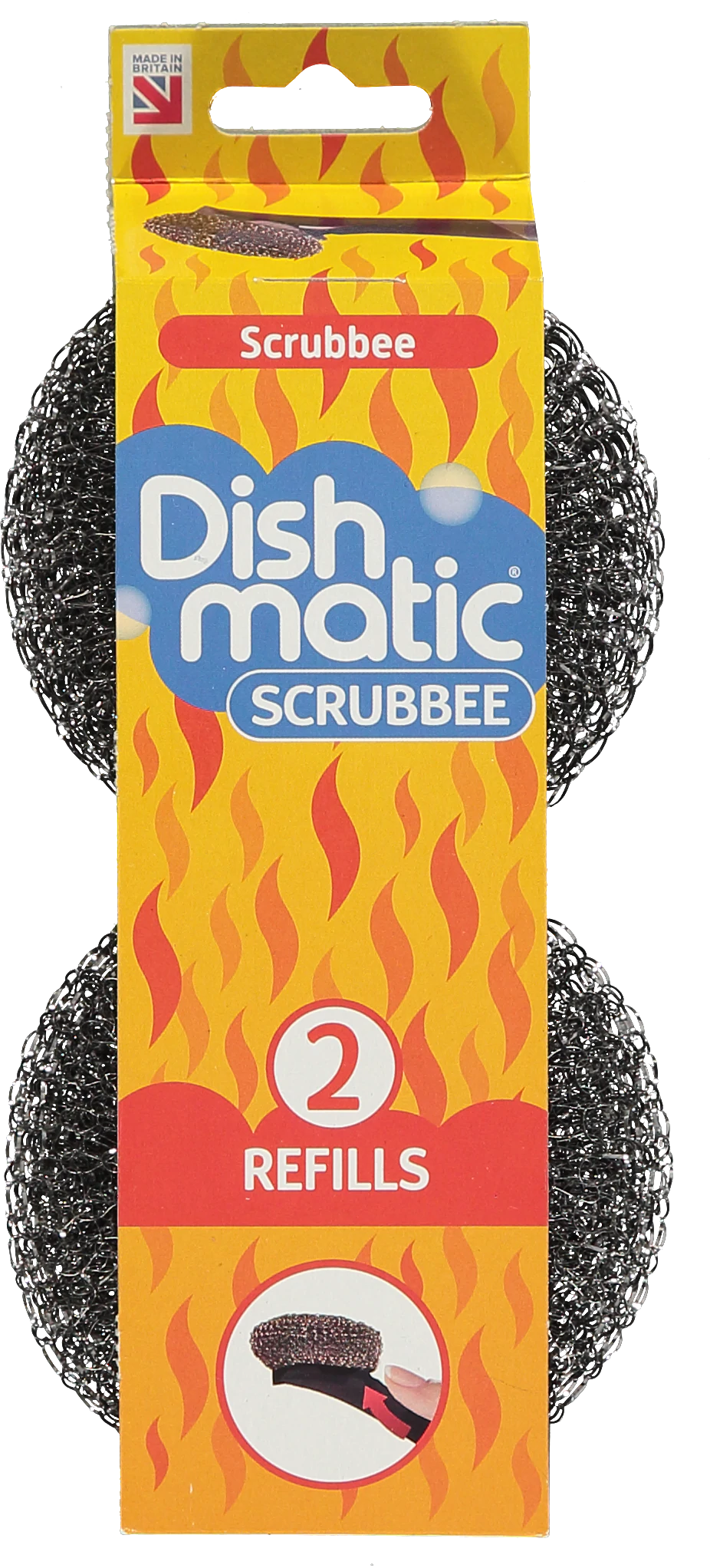 Dishmatic Scrubbee Steel Refill 2 pk