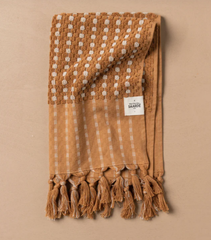 Chickpea Hand Towel Terracotta/Stone