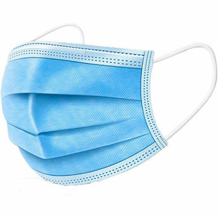 Surgical Mask 3 Ply Blue, Ear Loop 5 pk