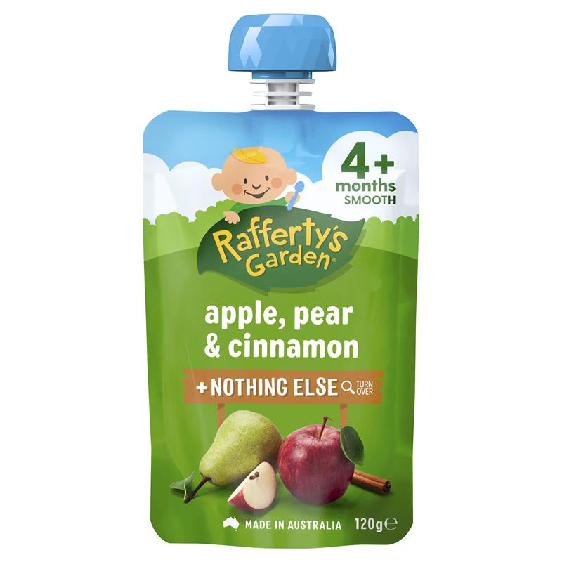 Rafferty's Garden Smooth Apple, Pear & Cinnamon 4 Month 120g