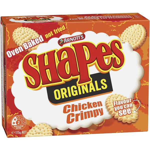 Arnott's Shapes Biscuits Chicken Crimpy 175g **