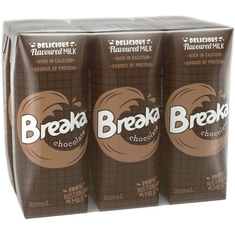 Breaka Choc Milk 6x250ml